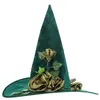 Halloween jouets jeu de rôle tenues vigne sorcière chapeau ornement Halloween fleur conception pointu Festival parure 231019