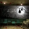 1PC, Halloween Starry Sky, Dyniowe Banner Baner (71 cali*157 cali/180 cm*400 cm), dekoracja drzwi garażowych poliestrowych, mural do drzwi garażowych, dekoracja wakacyjna