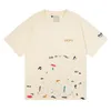 GAL LAVIN Mens Designer T Shirt Casual Uomo Donna T-shirt dipinte a mano con schizzi di inchiostro lettere graffiti allentate a maniche corte girocollo clo1919