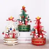 Decorações de Natal Carrossel Caixa de Música Roda Gigante Presentes Árvore de Natal Decoração de Mesa MerryGoRound Ornamentos Decoração de Casa 231018