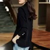 Womens Suits Blazers Korean Chic Blazer Women Black Suit Long Sleeve Autumn Jacket Office Ladies Coat Slim Femme Solid Brand 231018