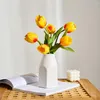 Vases Nordic Ceramic Vase Modern Home Living Room Decoration Desk Accessories Weeding Table Decor Cachepot Flowers Flower Pot