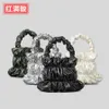 New Soft Pleated Handbag Nylon Cotton Filled Dumpling Bag Women's Versatile Winter Fashion One Shoulder Crossbody Bag