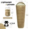 Sleeping Bags Camping Sleeping Bag Ultralight Waterproof Mummy 4 Season Backpacking Sleeping Bags Outdoor Traveling Hiking 231018