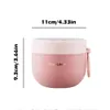 Bento Boxes 600 ml Mini lonchera térmica portátil Contenedor de alimentos a prueba de fugas Taza de sopa al vacío de acero inoxidable aislada con cuchara 230819