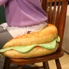 Pillow Realistic Burger Pillow Cushion-Fun Prank Gift Office Chair Pad Cheeseburger Pillow Hamburger Plushie Pillow Toys Gift For Kids 231013