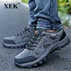 Kleding Schoenen XEK Herfst Mannen Laarzen Ademend Paar Man Casual Waterdichte Antislip Sneakers Big Size 45 ZLL266 231019