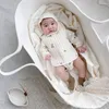 Baby Cribs Cotton Rope Woven Crib Baby Basket born Sleeping Bed Portable Cradle Bassinet Nursery Decoration 231017