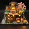 Casa de boneca Acessórios DIY Kit de construção em miniatura de madeira Casas de boneca com móveis Casa antiga chinesa Casa de bonecas Brinquedos artesanais para meninas Presentes de Natal 231018