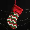 クリスマスの装飾クリスマス装飾ウールストッキングレッドアンドホワイトエルククリスマスギフトバッグ子供ギフトバッグニットクリスマスソックスx1019