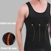 Taille Tummy Shaper Strak Mager Heren Afslanken Elastisch Lichaam Shapewear Vest Ademend Top Fitness Shirt Buikcontrole Compressie Sport Taille F6h5 231019