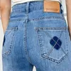 Frauen Jeans Hohe Taille Knöchel gerade Bein 2023 Sommer in der Denimhose Koreanische Mode