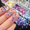 Nail Art Decorations Circle Dot Glitter Sequins Nail Art Decoration Mix Color Round Flakes Designs for DIY Nail Polish Confetti Manicure Accessories 231019