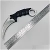 Knife 7.48 Cs Go Karambit Knife Fixed Blade Survival Tactical Training Outdoor Cam Hunting Claw Knives Edc Mti Tool Home Garden Tools Dhaxp