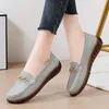 Geklede schoenen Echt leer Slip-on Dames Flats Mocassins Loafers voor dames Lente Herfst Moeder Schoenen Casual schoenen voor dames Grote maten 35-41 231018