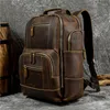 Plecak sbirds skórzany retro luksusowy styl mody Bagpack Travel Bag Shoold for Man Daypack Mężczyźni