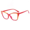 Солнцезащитные очки NYWOOH, модные очки «кошачий глаз», женские очки в оправе с анти-синим светом, очки для близорукости, оптические по рецепту
