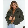 Womens Hoodies Sweatshirts 2021 Winter Fleece Sweatershirt Sherpa Oversized Long Fluffy Autumn Warm Wear Female Overcoat Drop Delive