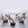 Wine Glasses Real Glass Hand Filler Wall Borosilicate Double Flash Cups Flower High With Handles Cup Creative Gifts Conch