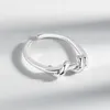 Cluster Ringen VENTFILLE Zilver Kleur Ring Voor Vrouwen Meisje Gift Geometrische Onregelmatige Punk Korea Japan Mode-sieraden Wholsale Dropship
