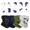 Bandanas Crâne Masque Facial Équitation En Plein Air Ski Demi Fantôme Écharpe Multi Usage Cache-Cou Hiver Plus Cachemire