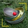TiTo Lightweight Titanium Plate Dinner Fruit Plate Pan Food Container for Outdoor Camping Hiking Backpacking Picnic BBQ