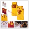 Arrineten Page Isaiah Collier USC Basketball Jersey 6 Bronny James 13 Brandon Gardner 12 Plow 5 Boogie Ellis USC Trojans Jerseys Custom Titched Mens Mens