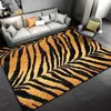 Tapis 3D à rayures motif imprimé tigre tapis grand pour salon chambre cuisine paillasson décoration tapis de sol antidérapant 231019