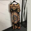 Robe longue pour femmes, imprimé léopard, Vintage, sans manches, ample, jupe à la mode