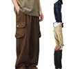 Pantaloni da uomo Uomo Casual Cargo Streetwear Pantaloni larghi con tasche grandi Pantaloni Harajuku Hip Hop Pantaloni larghi larghi