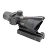 Lunette de chasse ACOG 4X32 fibre optique point rouge illuminé portée en Fiber réelle réticule réticule vue optique tactique