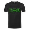 T-shirts pour hommes manger dormir vélo T-shirts drôles amateurs de cyclisme vélo chemise été mode impression décontracté coton