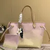 bom pice Designer Tote Mulheres Nunca Compras Sacos de Noite Completos Luxo Moda Ombro Nunca Bolsa MM GM Couro Verificado Em Relevo Preto Hobo Para