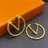 Women Charm Hoop örhängen lyx 18K Gold Ear Studs Lady Nice Christmas Gifts Top Paris Jewelry Accessories295C