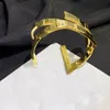Projektantka szerokość bransoletki Otwarcie Europa Złote Mankiety Bracelety Ameryka w stylu mody Kobiet luksusowa bransoletka Splana miłośnicy ślubu ze stali nierdzewnej