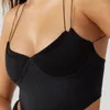 Yoga outfit tanque superior esportes inferior simples estilingue cinta construído na almofada de peito secagem rápida confortável respirável fitness feminino