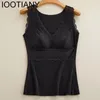 Damestanks IOOTIANY Winterkleding Thermisch ondergoed Plus size vest Dames Warme top Innerlijke slijtage