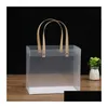 Prezent Wrap Clear Prezent Torby z uchwytami BK Bouquet Pvc Party Favors Bag na wesele urodziny