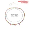 Other Fashion Accessories 2Pcs/Set Bohemian Colorful Beaded Waist Chain for Women Flower Pendant Bellt Chain Summer Beach Body Jewelry Gifts 231018