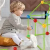 Tende Tende giocattolo Bambini Giocattoli da costruzione Tenda forte Kit da costruzione Fai da te 3D Tenda da gioco Casa Bastoni Strumenti di costruzione di design Assemblare giocattoli Bambini