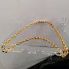 Ожерелья-подвески из настоящего желтого золота 24 карата GF с бриллиантовой огранкой, однотонные ювелирные изделия XP, необычные оригинальные изображения, мужская веревка толщиной 6 мм, Chain239G