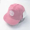 Модная брендовая бейсболка Snapback на заказ, весна-осень, детская розовая вельветовая шапка