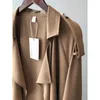 Mulheres Trench Coats Primavera Outono Mulheres Casaco Longo Moda Windbreaker Vintage Womens Oversize Bolso Elegante Escritório Outwear com Cinto N70