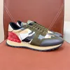 Foreign Trade Luxury Brand Vt Camo Sports Shoes Men's High Edition Nited Thick Sole äkta läder Fashion Casual spets upp färgmatchande modeskor