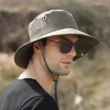 Boinas de verano transpirables gorras de pescador para mujeres hombres al aire libre protección UV gorra para el sol ala ancha senderismo pesca sombrero masculino Panamá cubo