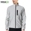 Vestes de cyclisme WOSAWE veste de cyclisme coupe-vent réfléchissant nuit brillant course imperméable à la pluie vtt vélo veste de vélo très Visible 231018