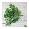 Decorative Flowers & Wreaths Artificial Leaves Bouquet Fake Willow Jungle Wedding Backdrop Decoration Christmas Faux Foliage Vine Part Dhpvc