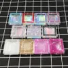 3D Mink Eyelash Diamond Package Boxes False Eyelashes Square Packaging Empty Eyelash Box Case Lashes Box Packaging