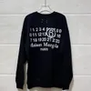 디자이너 후드 스웨터 masion 남자 까마귀 Margiela 스웨트 셔츠 남성 풀오버 패션 Margiela Long Sleeve 고품질 의류 미국 크기