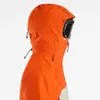 Arcterys Hardshell Jacket Zeta SL Men's Outdoor Sports Clothing Rush Collection Windproof Rainproof Hooded Jumpsuit Ski Orange/Grey Phenom/Habitat XXL